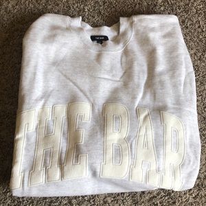 THE BAR varsity sweatshirt